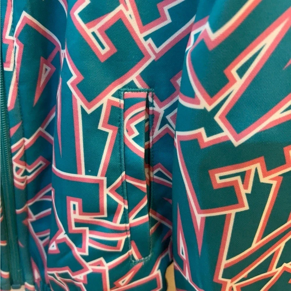Nike Aqua Teal Dri-FIT Full-Zip Jacket Hooded Jacket